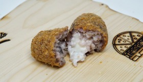 Supplì radicchio e taleggio